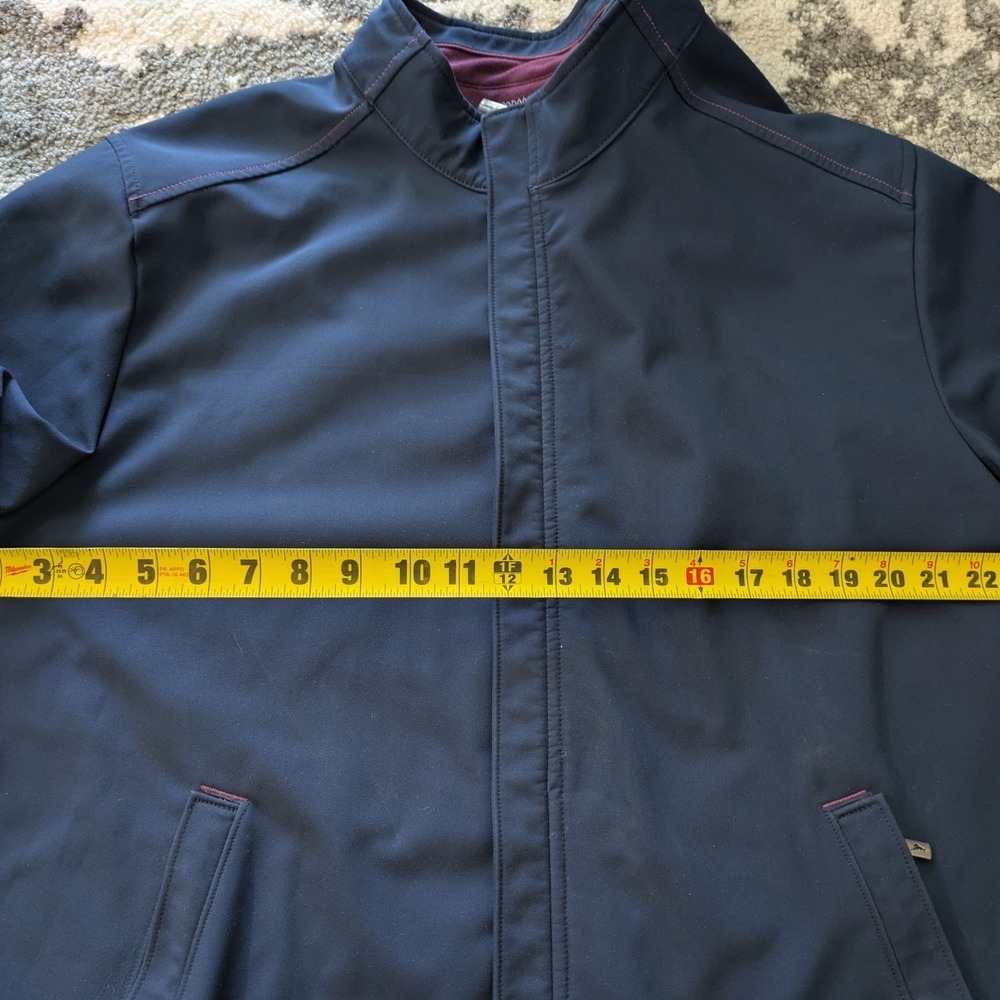 Tommy Bahama Soft Shell Fleece Lined‎ Hidden Zipper Jacket Men's XL - Picture 8 of 8